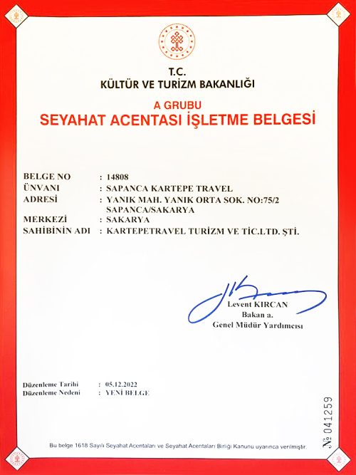 Kartepe-Travel-Isletme Belgesi
